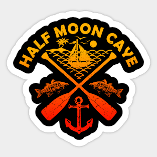 Half Moon Caye Beach, Belize, Boat Paddle Sticker